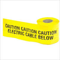 Underground Caution Tape - Pvc Material, 4 Inch Width, Yellow/black Color, 100 Micron Thickness | Safety Barrier, Customizable Warning, Application In Electrical Fitting