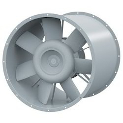 Tube Axial Flow Fan - Aluminium Blades, Impeller Size 315-1250 Mm, Air Capacity 1000-50000 CFM, Static Pressure Up to 50+ Mmwg | Direct Driven, Noiseless Performance, Powder Coated Casing