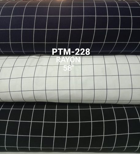 RAYON CHECK FABRIC