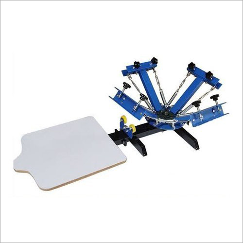 Four Color Single Station Screen Printing Machine