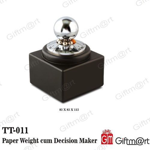 Black Sliver Paper Weight Cum Decision Maker