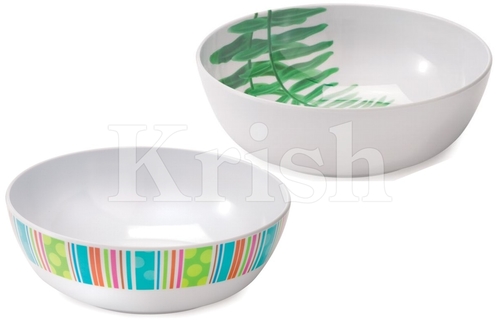 As Per Requirement Round Melamine Serving Bowl
