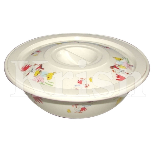 Round Serving Bowl with Cover