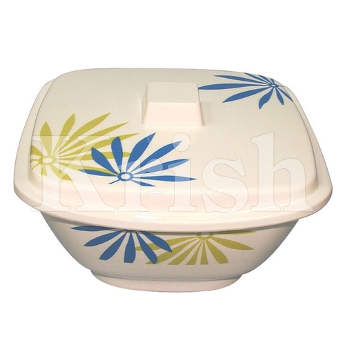 Lidded Square Food Bowl - Color: As Per Requirement