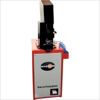 Pneumatic brake shoe line riveting machine