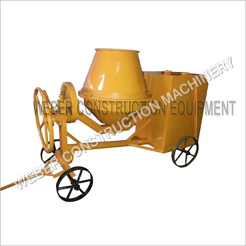 Weber Half Bag Drum Concrete Mixer - Manual Control System, Rustproof Design for Durable Cement Mixing