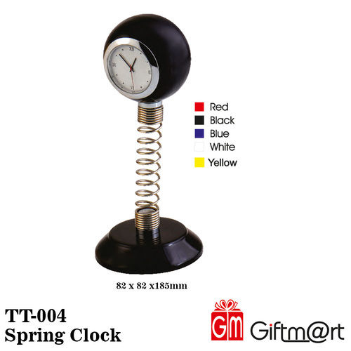 Black Spring Clock