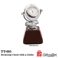 Deskstop Clock with a Globe