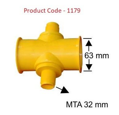 4 Way Coupler / 63 mm / MTA 32 mm