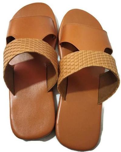 Men'S Mustard Rubber Soft Slipper Size: 7-12