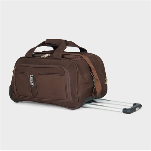 1200 Dn Polyester Duffle Bag - 20"/22"/24"/26" Size, Brown Color | Expandable No Compartment Normal Trolley