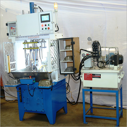 Cover Clutch Leak Test With Plug Press Machine