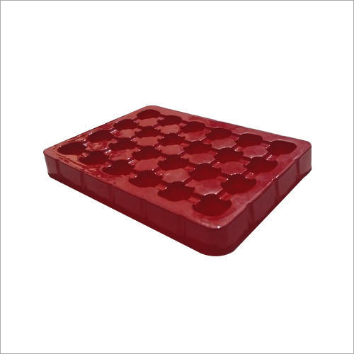 Red Cosmetic Blister Tray