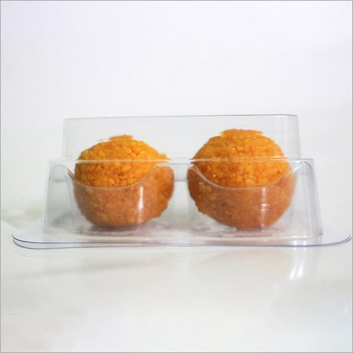 Transparent 2 Piece Laddu Box Blister