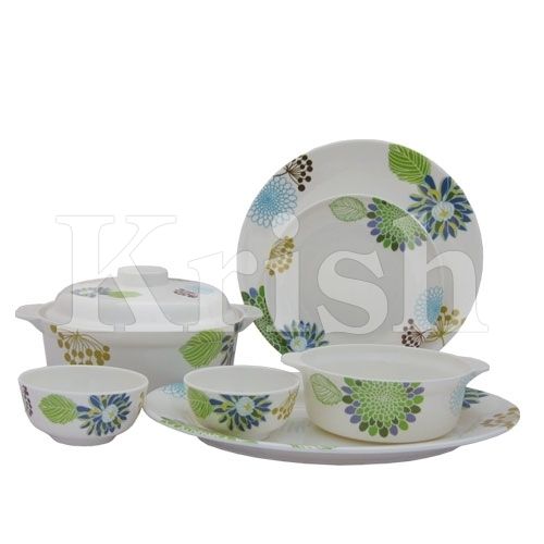 32 Pcs Round Family Set - Naturally Green