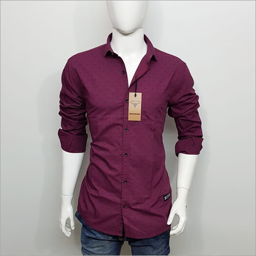 Mens Plain Shirt - Cotton, Sizes M/L/S/XL | Full Sleeves, Quick Dry, Washable, No Fade, Dry Clean Only, Ideal for All Seasons