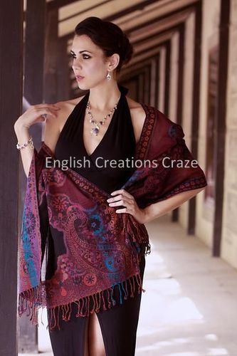 embroidered shawls suppliers By ENGLISH CREATIONS CRAZE