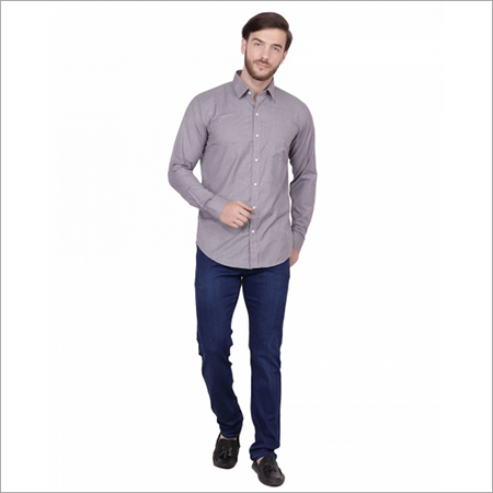 Dark Grey Formal Shirts