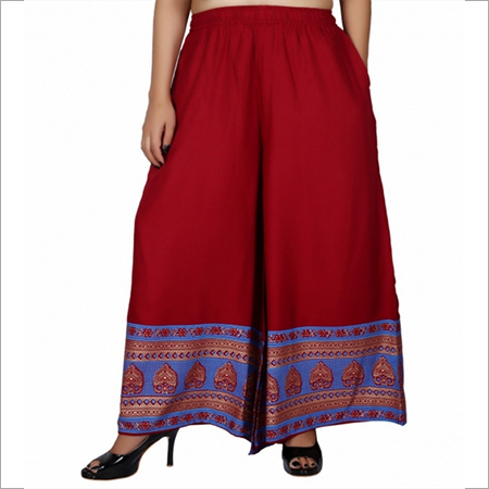 Maroon Palazzo Pants