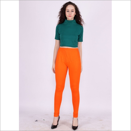 Orange Color Churidar Leggings