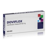Doviflox Tablets - Ciprofloxacin Hydrochloride Bp 500 Mg | Severe Bacterial Infection Treatment, All Ages Safe