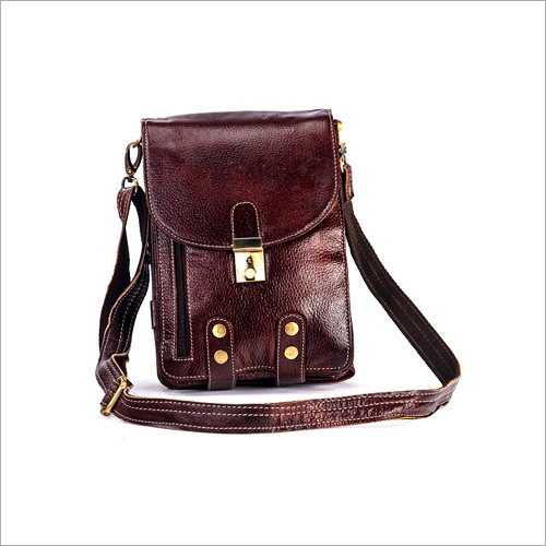 Full Grain Leather Sling Bag By AMANI