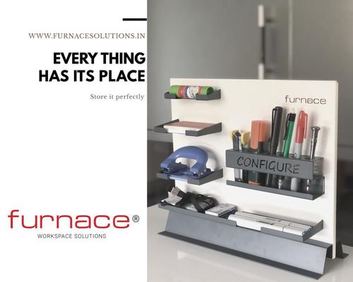 Desk Organizer - Iron, 300x300mm | Modern, Space-Saving, Durable, Lightweight, Eco-Friendly Design