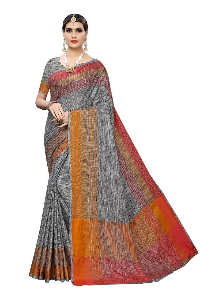 LINEN BLEND SAREE