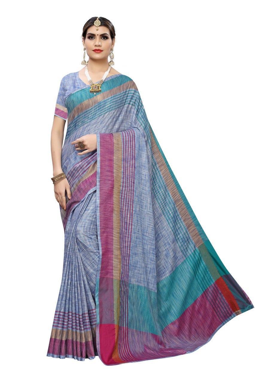 LINEN BLEND SAREE