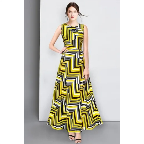 Sleeveless Western Dress for young ladies