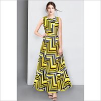 Sleeveless Western Dress For Young Ladies - Color: 1