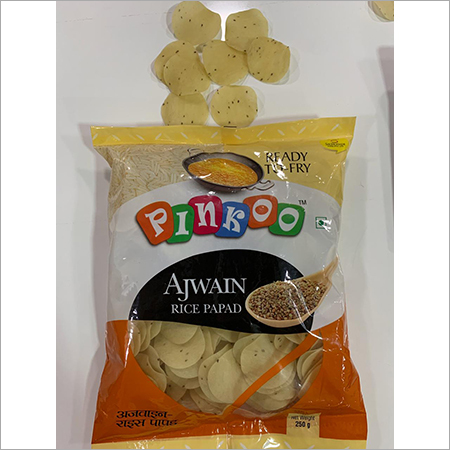 Pinkoo Ajwain Rice Papad -250gm