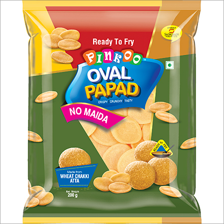 Pinkoo Oval Papad No Maida Puri Pack 200g