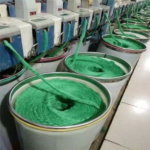 Green Polyester Spun Yarn Melange