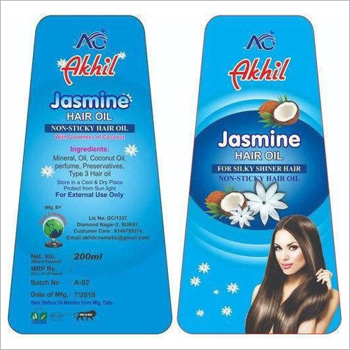 Available In Different Color Hair Oil Bottle High Shrink Labels