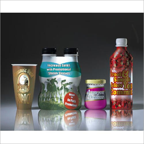 Available In Different Color Food Containers Shrink Labels