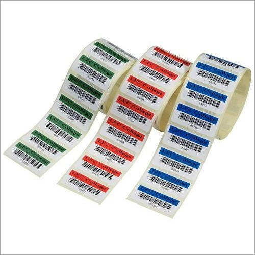 Available In Different Color Customized Barcode Label