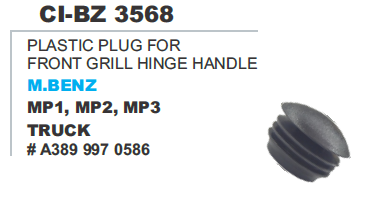 Plastic Plug Front Grill Hinge Handle M benz Truck