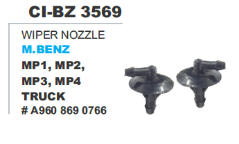 Wiper Nozzle M Benz Truck - Durable Plastic | 4 Wheeler Compatibility, Warranty Included