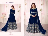 DRESS Georgette With Coding Embroidery work + Stone