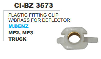 Plastic Fitting Clip w/brass M Benz Truck