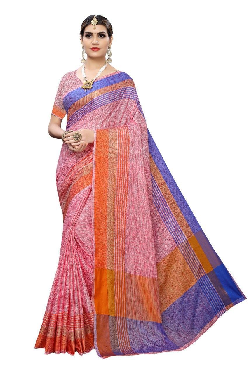LINEN BLEND SAREE