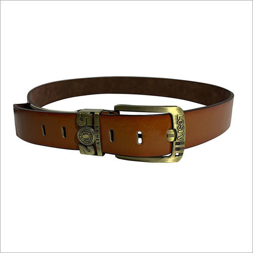 Mens Leather Belt Size: 30- 34 Inch