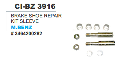 Brake Shoe Repair kit  Sleeve M Benz Truck