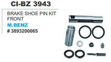 Brake Shoe Pin KIt Front M Benz Truck