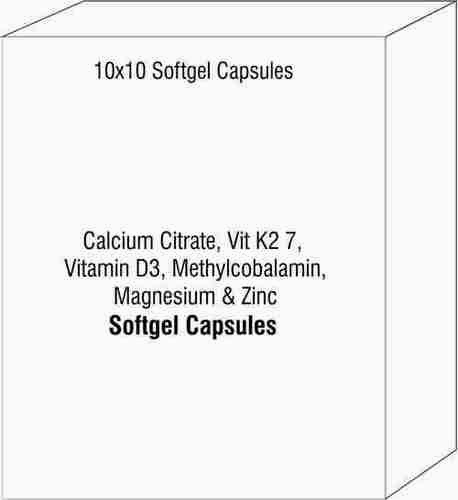 Calcium Citrate Vit K2 7 Vitamin D3 Methylcobalamin Magnesium & Zinc