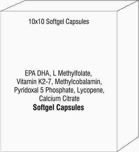 EPA DHA L Methylfolate Vitamin K2-7 Methylcobalamin Pyridoxal 5 Phosphate Lycopene Calcium Citrate