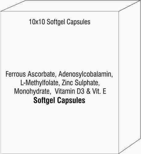 Ferrous Ascorbate Adenosylcobalamin L-Methylfolate Zinc Sulphate Monohydrate Vitamin D3 & E
