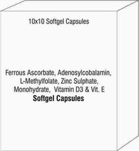 Ferrous Ascorbate Adenosylcobalamin L-Methylfolate Zinc Sulphate Monohydrate Vitamin D3 & E