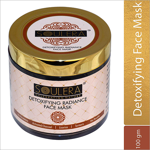 Detoxifying Radiance Face Mask - 100 Gm Activated Charcoal | Paraben & Sulfate Free 2 Year Shelf Life Absorbs Impurities Ideal for Pollution Exposure